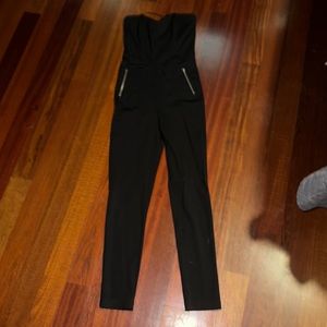 Strapless pant jumpsuit